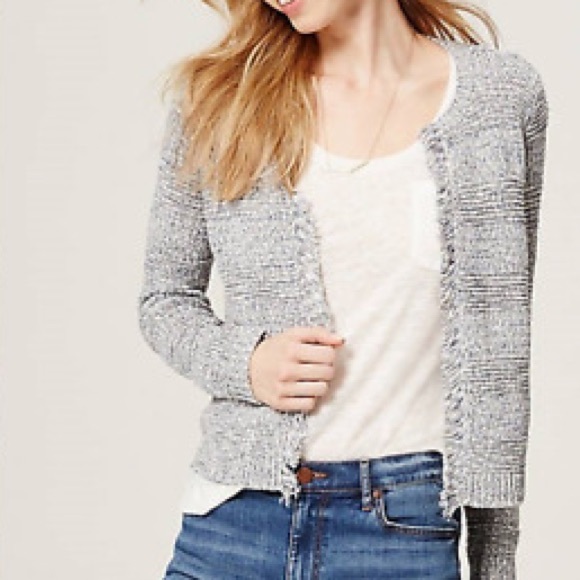 LOFT Jackets & Blazers - Loft Fringe Cardigan Jacket